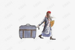 拖行李漫画,漫画中的拖行李日常